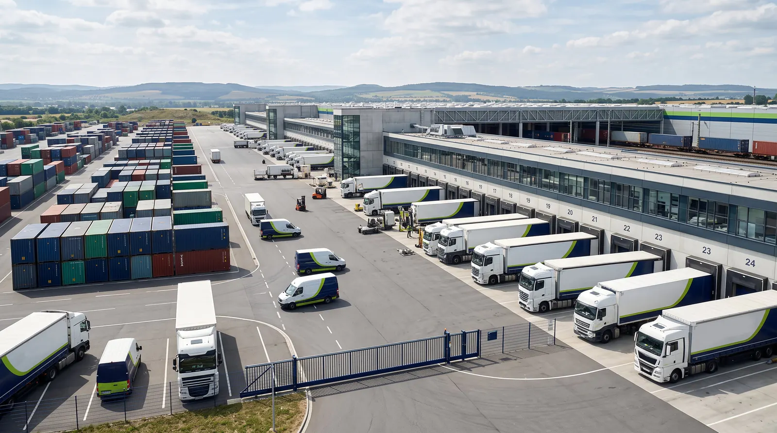 Hub logistico europeo per spedizioni internazionali