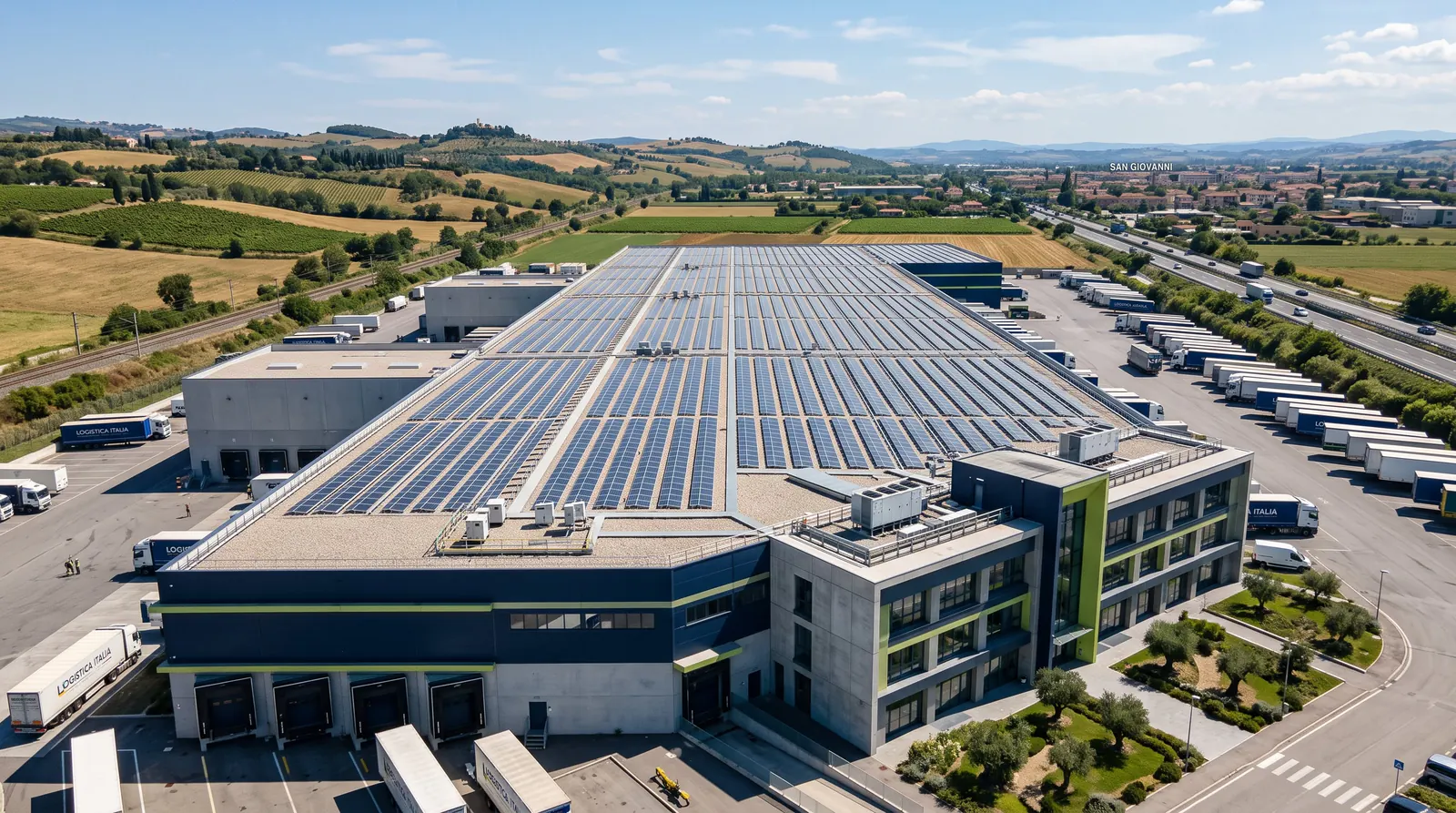 Impianto fotovoltaico sulla sede logistica Elita